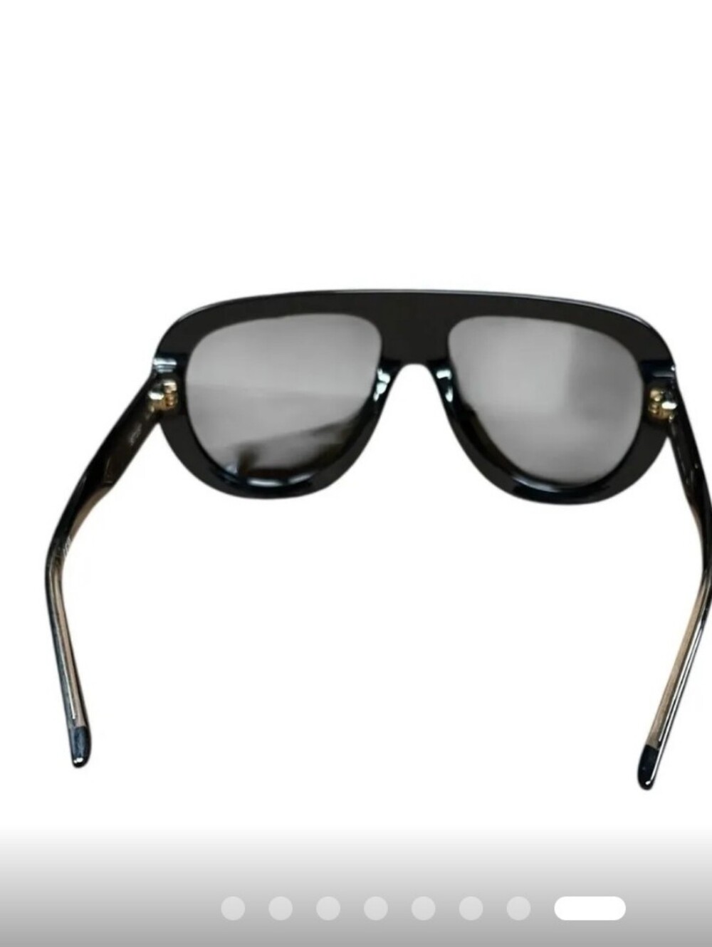 Quay "Set List Aviator" Sunglasses Black Lens - Picture 8 of 8